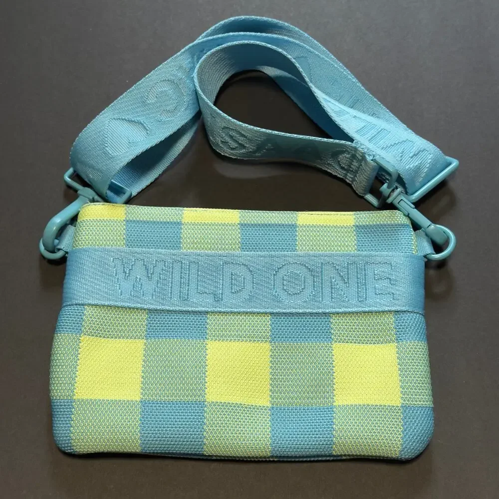 Isaac Mizrahi Loves Wild One Treat Pouch Crossbody Bag Hudson Checkered